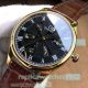 Knockoff Omega Automatic Watch Gold Case Black Roman Dial (2)_th.jpg